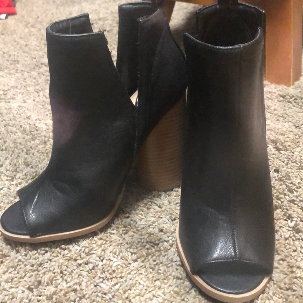 Cupid black booties